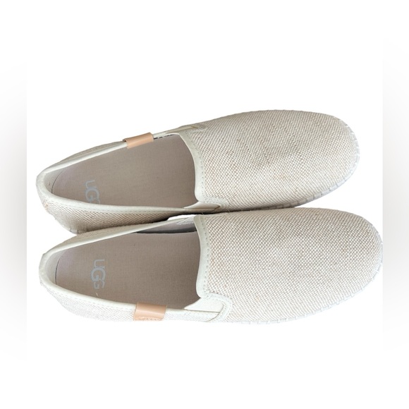 UGG Cream Slip-On Shoes with White Soles - Picture 2 of 4